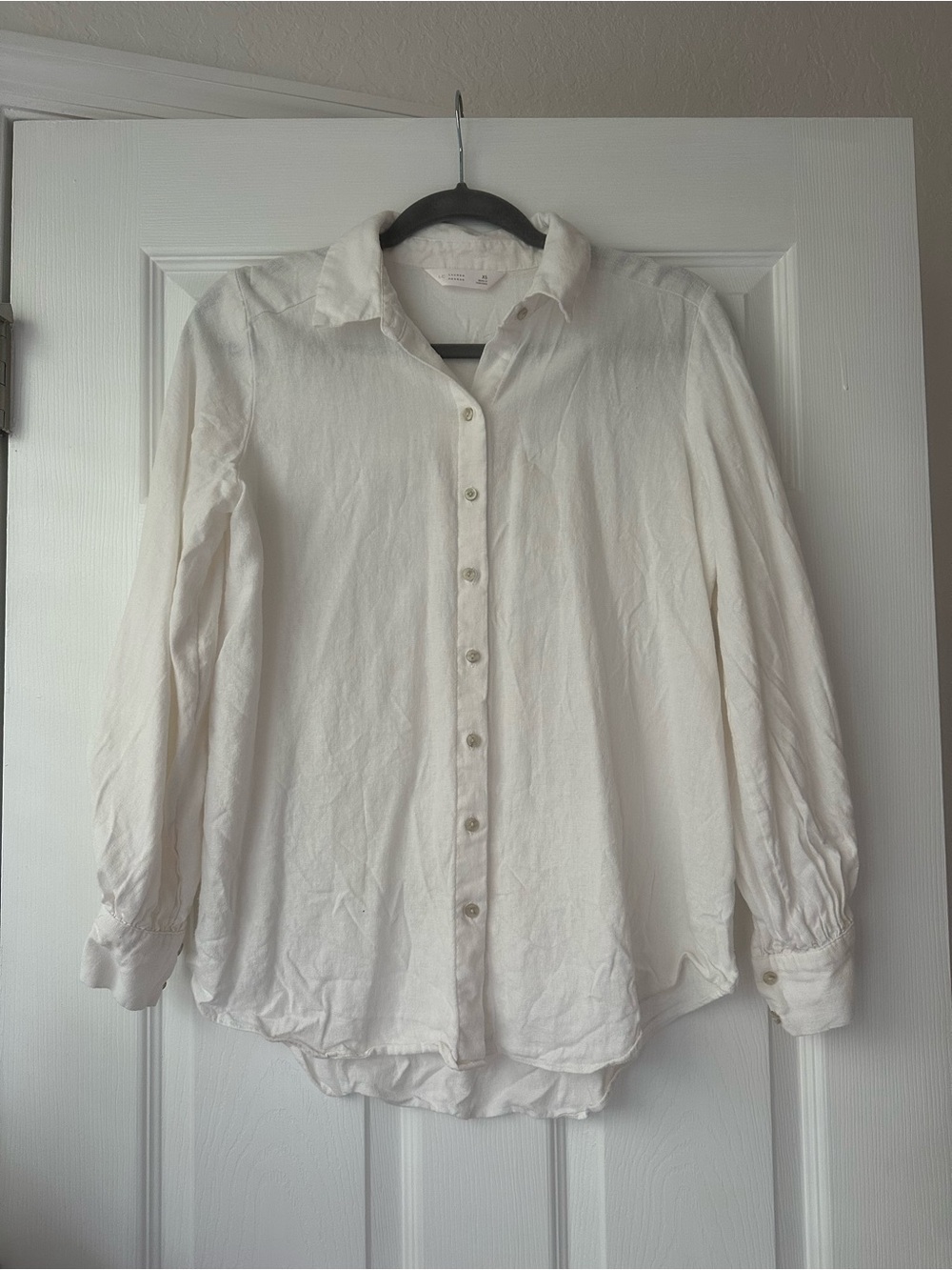 Lauren Conrad Classic White Button-Up Shirt